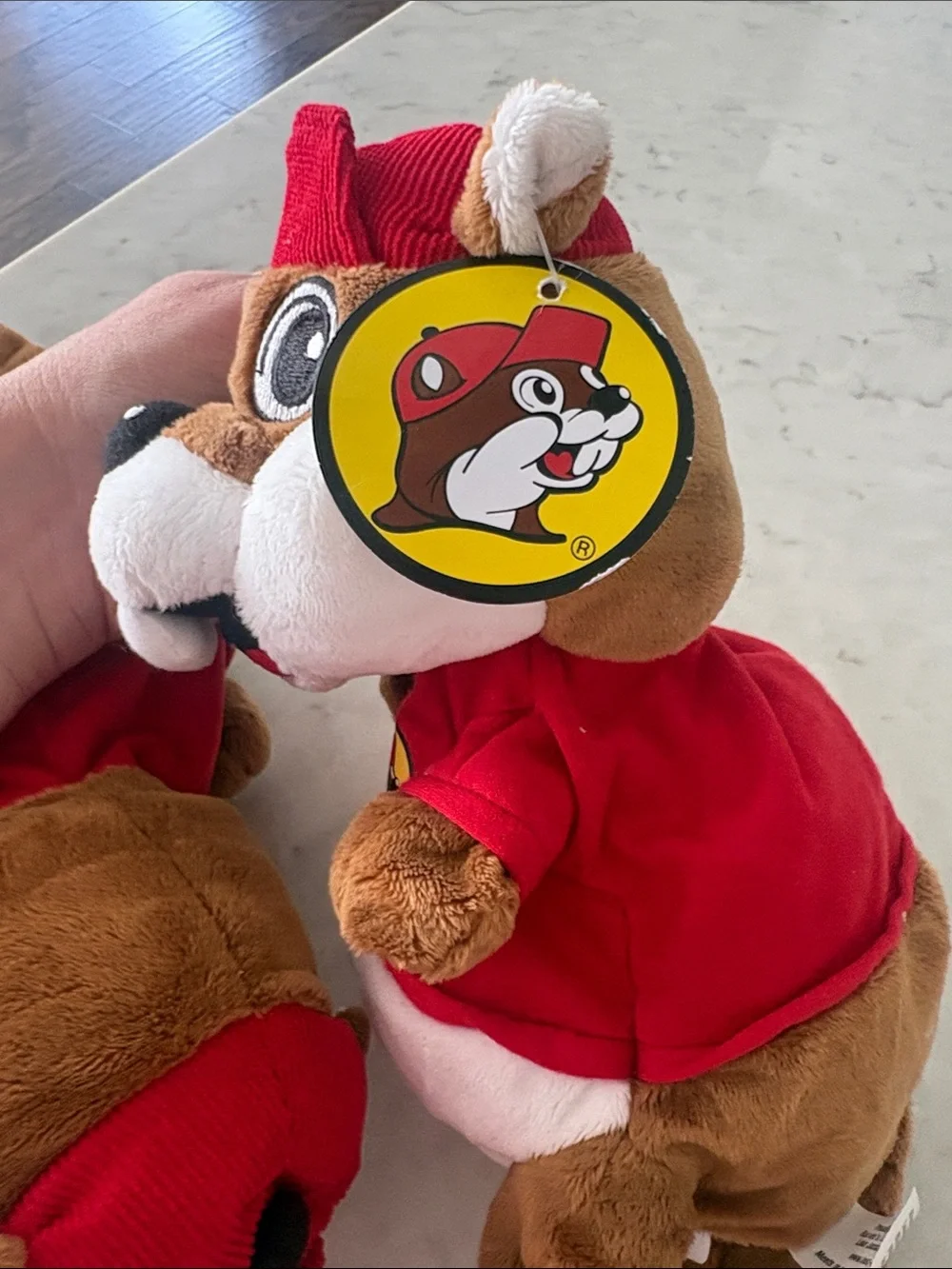 TWO BUC-EE’S Gas Station Store BEAVER Plush Toy hand puppets